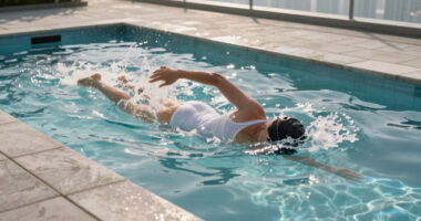 Feels like a reset, say Londoners as they cool off with morning swim
